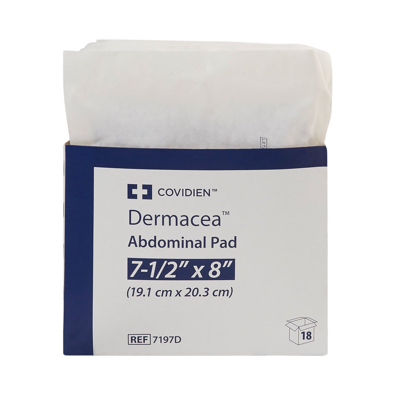 Dermacea™ Sterile Abdominal Pad, 7-1/2 x 8 Inch