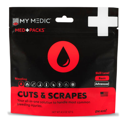 My Medic Med Packs First Aid Kit for Cuts, Scrapes - Emergency Supplies in Portable Pouch