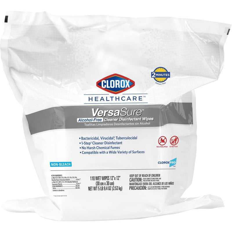 Clorox Healthcare® VersaSure® Cleaner Disinfectant Wipes, Refill Pouch