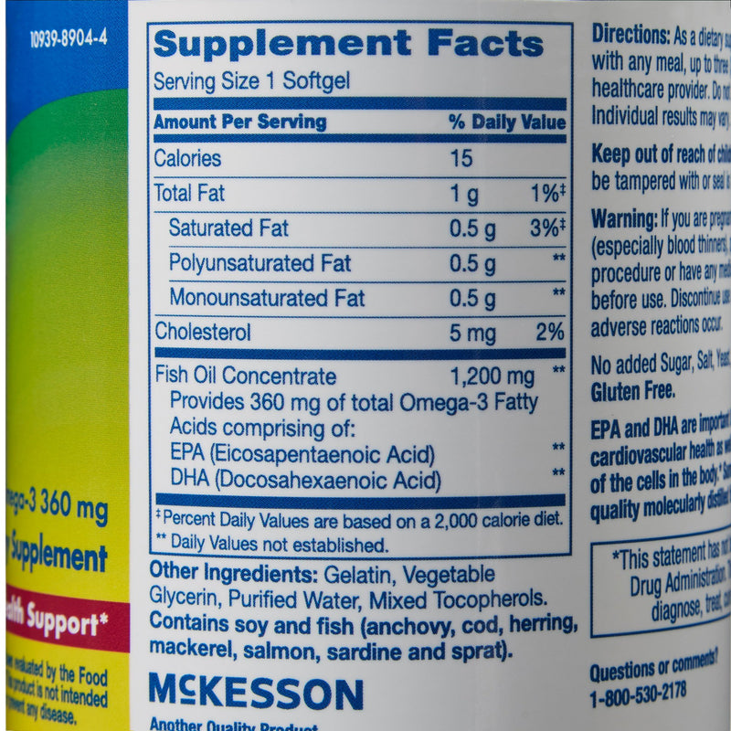 sunmark® 1200 mg Strength Fish Oil Omega-3 Supplement