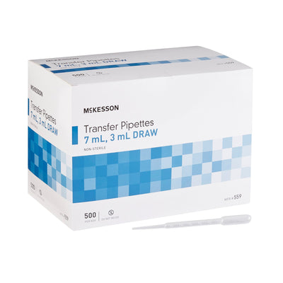 McKesson 7.5 mL Non-Sterile LDPE Transfer Pipette