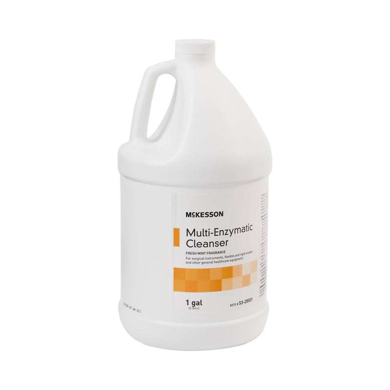 McKesson Multi-Enzymatic Instrument Detergent, 1 gal Jug, Eucalyptus Spearmint