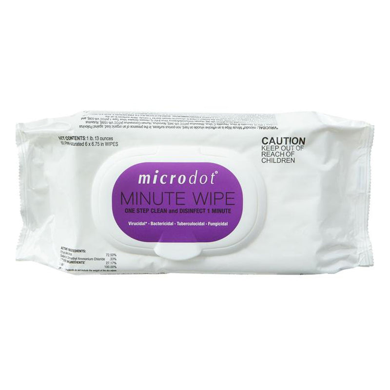 microdot® Minute Wipe, 60 Count Flat Pack