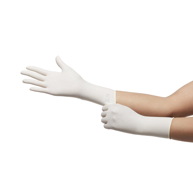 McKesson Perry® Performance Plus Latex Standard Cuff Length Surgical Glove, Size 5½, Cream