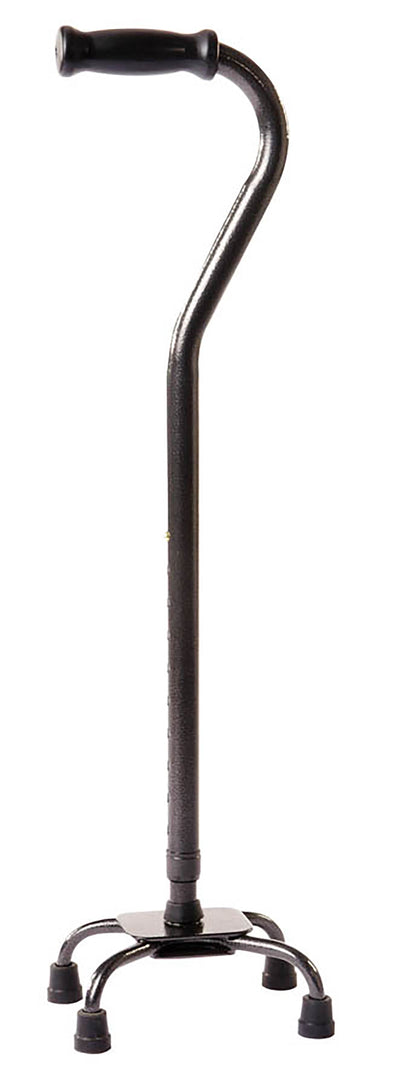 Carex® Heavy Duty Small Base Xtra Quad Cane, Black