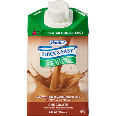 Thick & Easy® Dairy Nectar Consistency Chocolate Milk Thickened Beverage, 8 oz. Carton