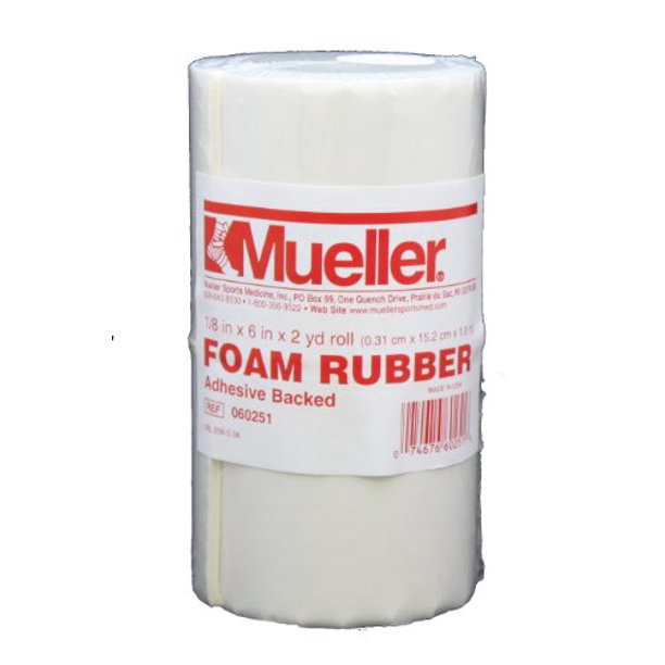 Mueller Podiatric Adhesive Foam Roll 6  X 2 Yd X 1/8