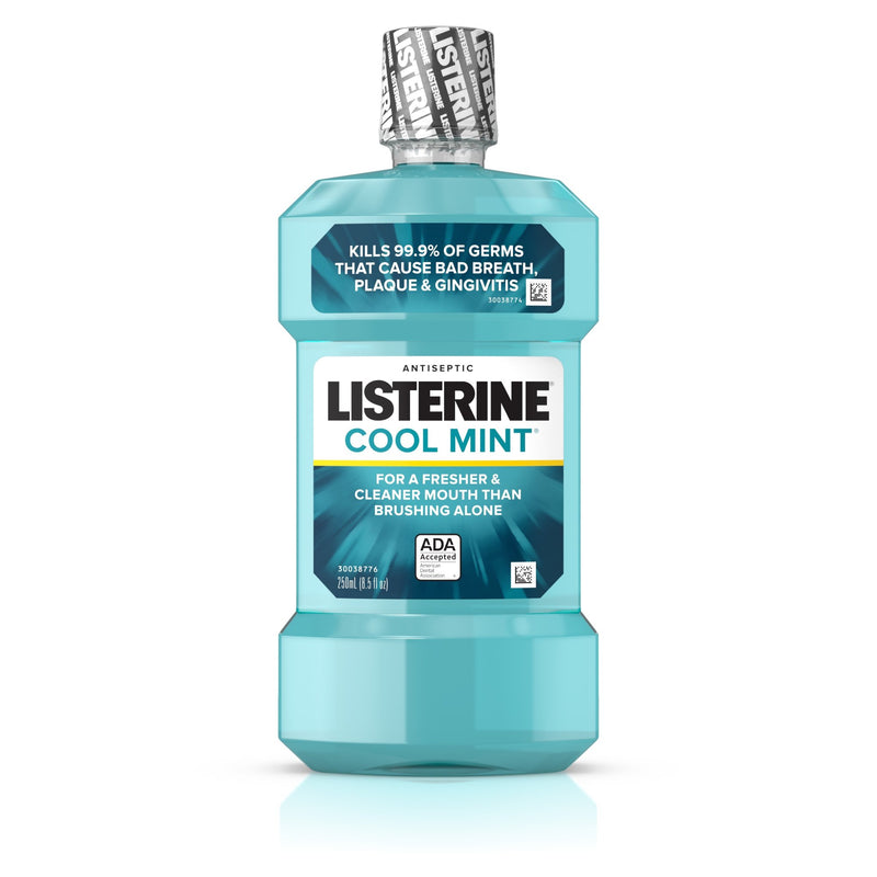 Listerine® Cool Mint® Antiseptic Mouthwash, 250 mL Bottle