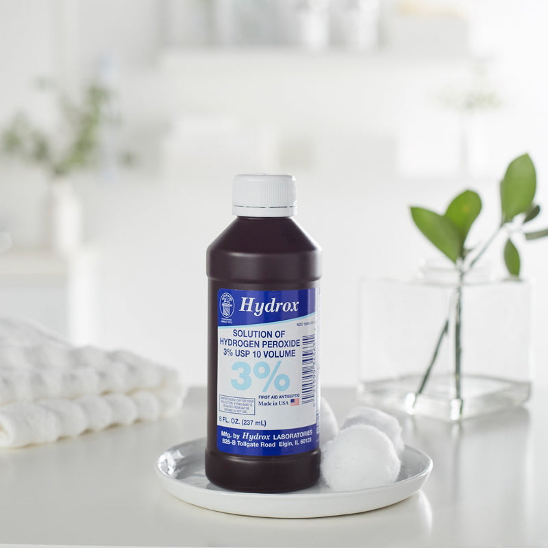 Hydrox Hydrogen Peroxide Antiseptic, 8 oz. Bottle