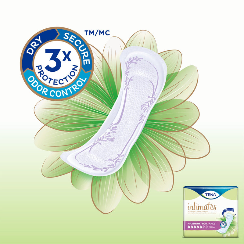 Tena® Intimates™ Heavy Long Bladder Control Pad, 15-Inch Length