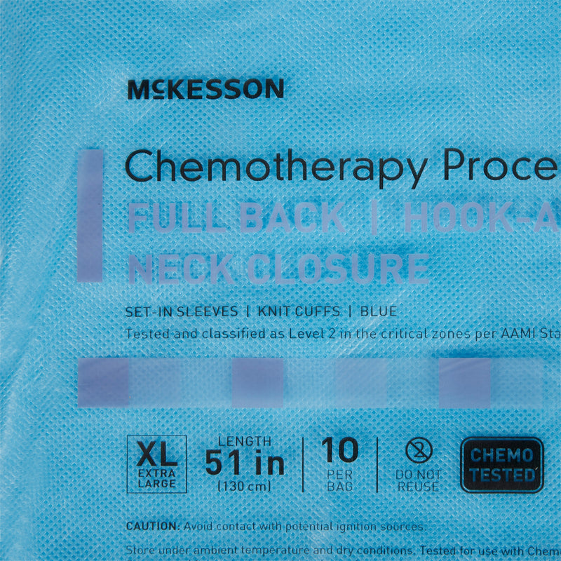 McKesson Full Back Chemotherapy Procedure Gown, X-Large