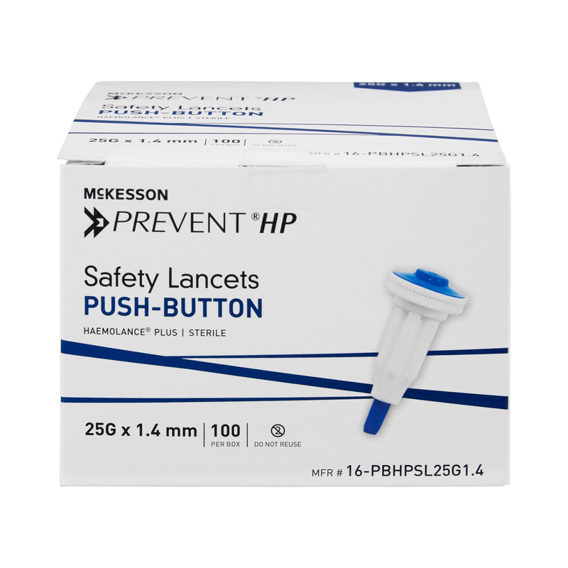 McKesson Prevent® Safety Lancet, 25 Gauge