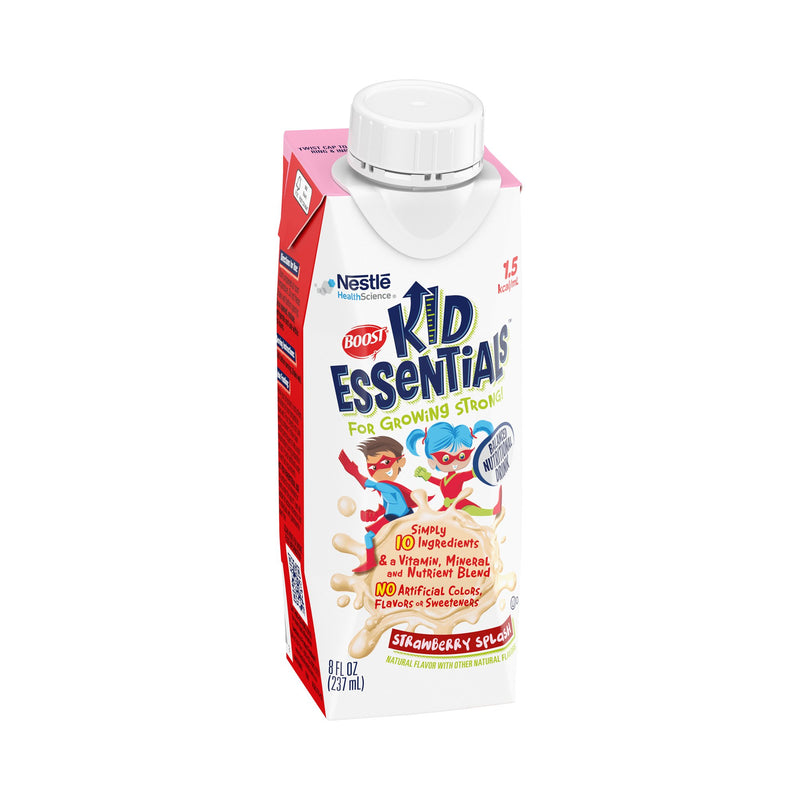 Boost® Kid Essentials™ 1.5 Strawberry Pediatric Oral Supplement / Tube Feeding Formula, 8 oz. Carton