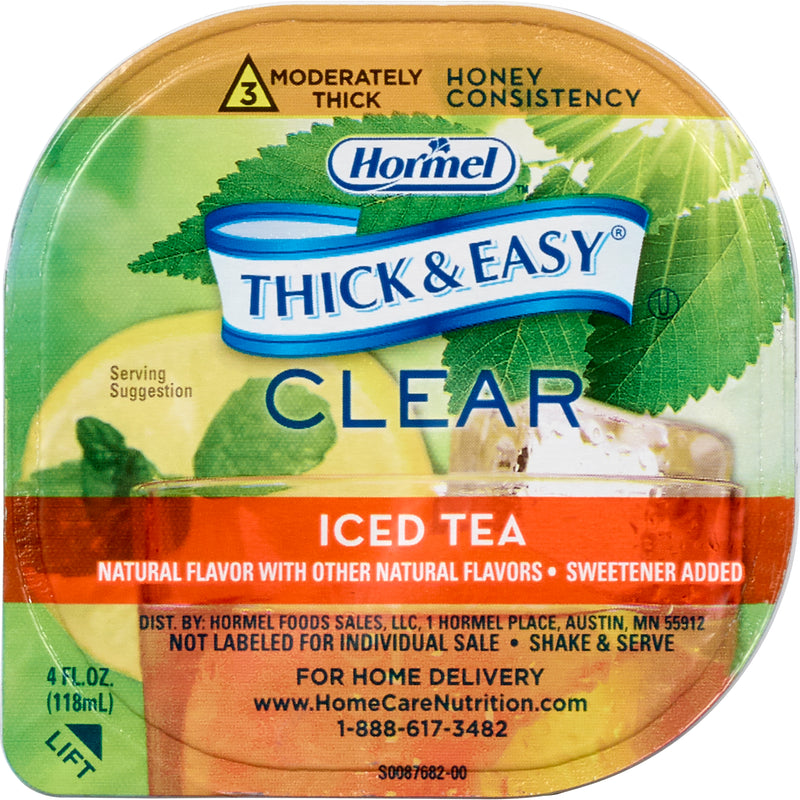 Thick & Easy® Clear Honey Consistency Iced Tea Thickened Beverage, 4-ounce Cup