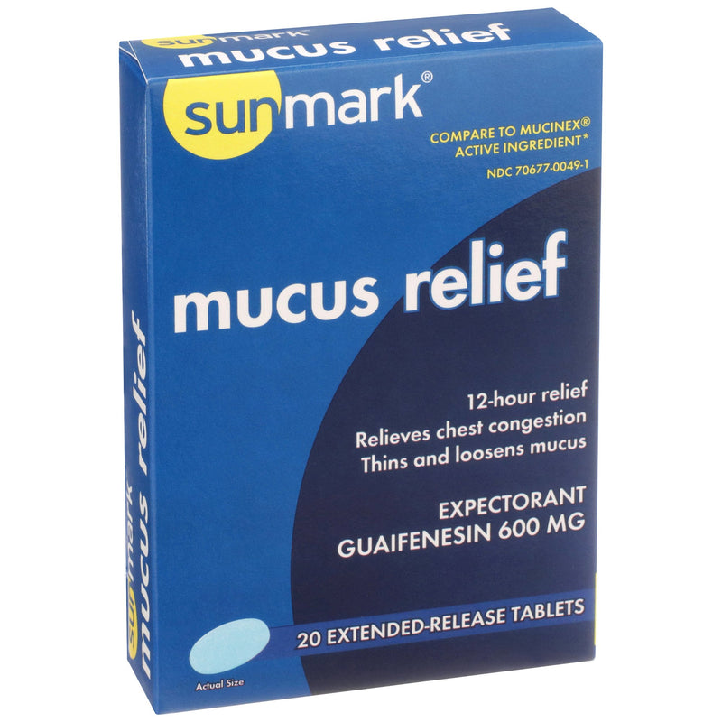 sunmark® mucus E.R.™ Guaifenesin Cold and Cough Relief