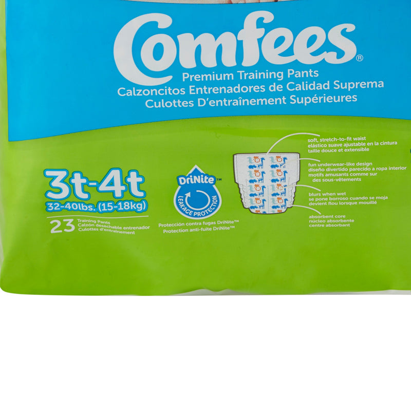 Comfees Training Pants, 12-Hour Protection, Male Toddler, 3T-4T, 32 to 40 Lbs