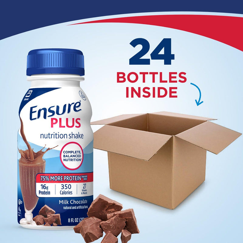 Ensure® Plus Chocolate Oral Supplement, 8 oz. Bottle