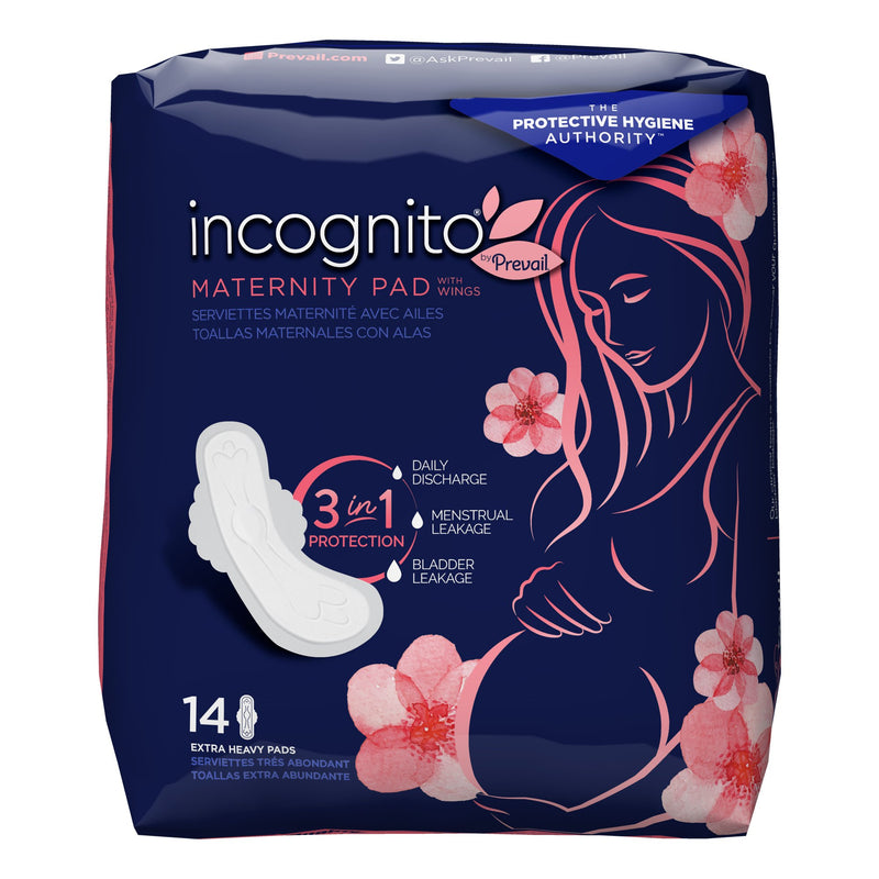 incognito® by Prevail Extra Heavy Maternity Pad, 13 Inch Length