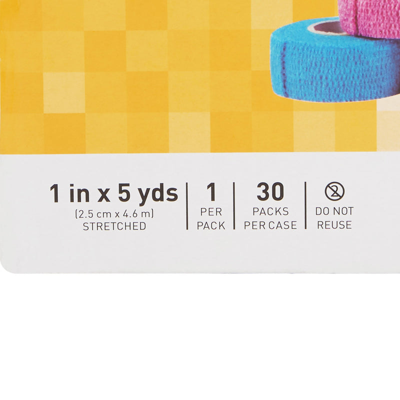 McKesson Self-adherent Closure Cohesive Bandage, 1 Inch x 5 Yard