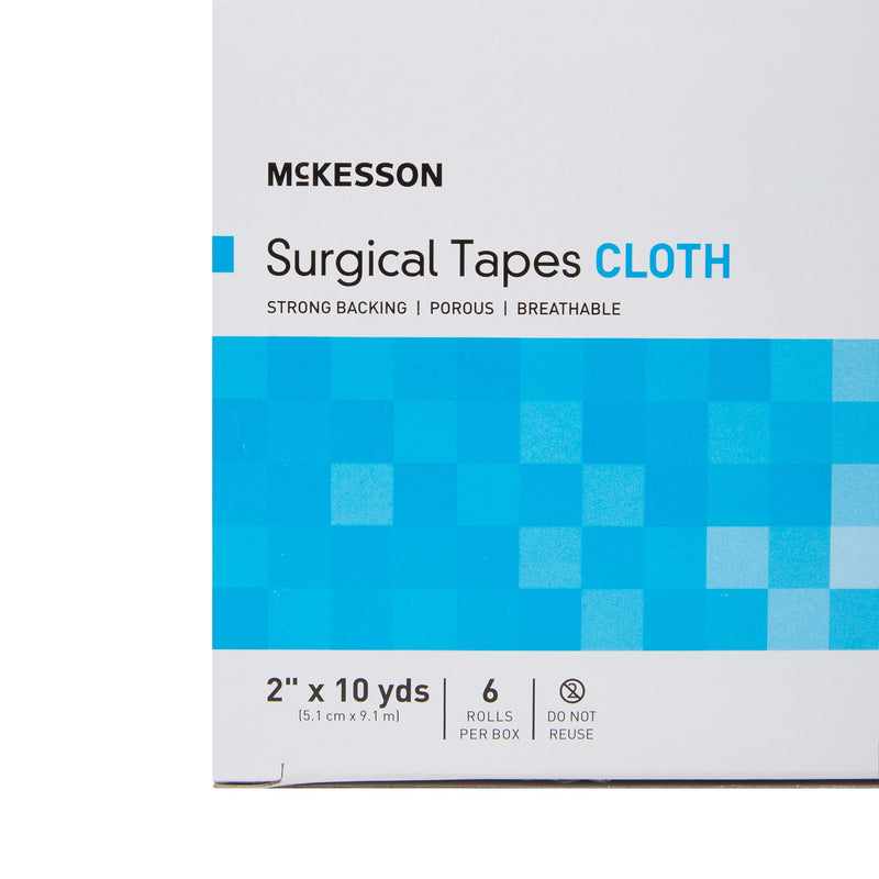 McKesson Silk-Like Cloth Medical Tape, 2 Inch x 10 Yard, White