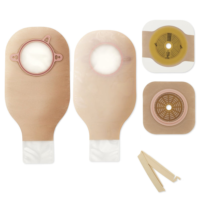 New Image™ Two-Piece Drainable Clear Ileostomy /Colostomy Kit, 12 Inch Length, 2¾ Inch Flange