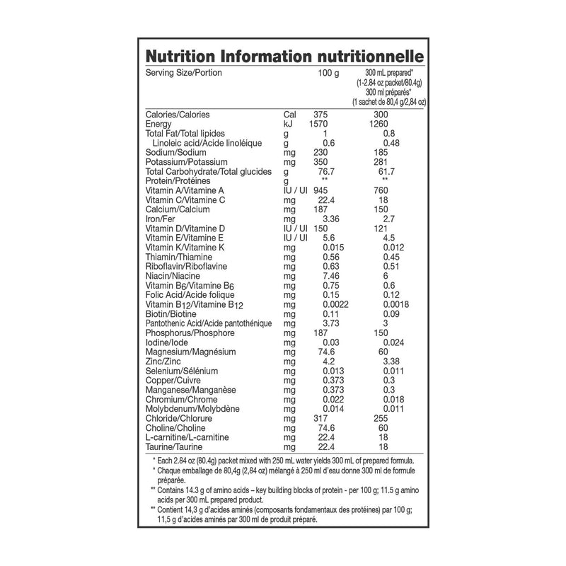 Vivonex® T.E.N Elemental Oral Supplement / Tube Feeding Formula, 2.84-ounce Packet