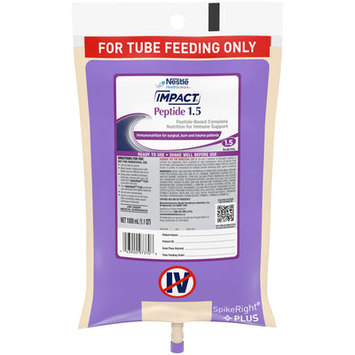 Impact® Peptide 1.5 Tube Feeding Formula, 33.8 oz. Ready to Hang Bag