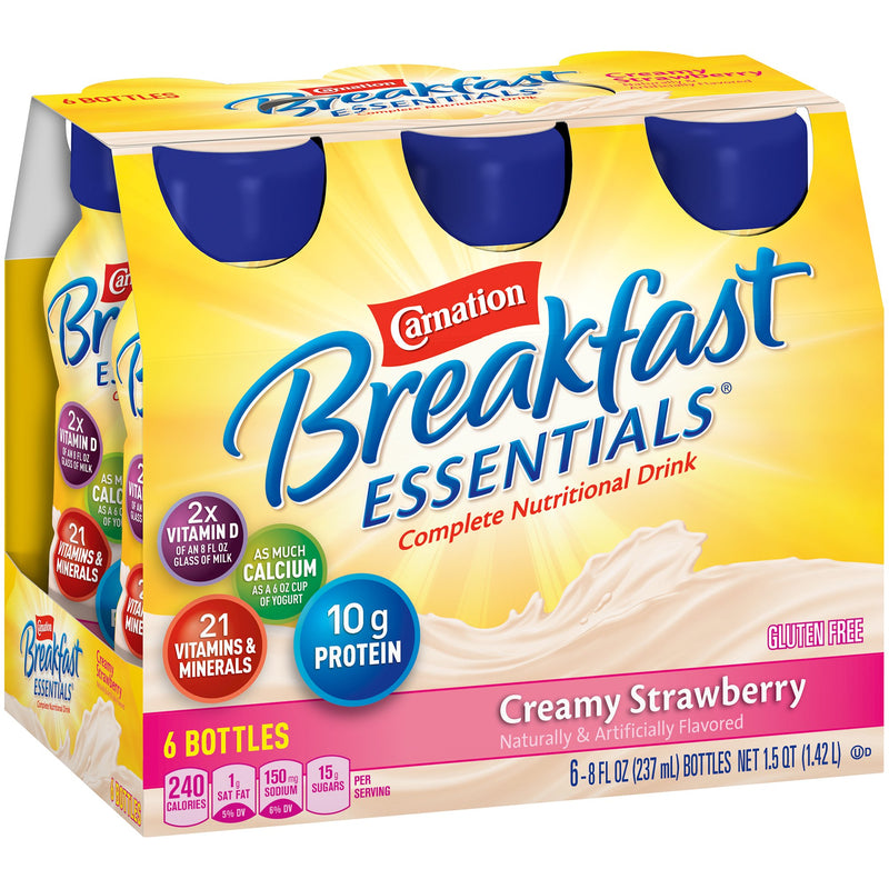 Carnation Breakfast Essentials® Strawberry Oral Supplement, 8 oz. Bottle