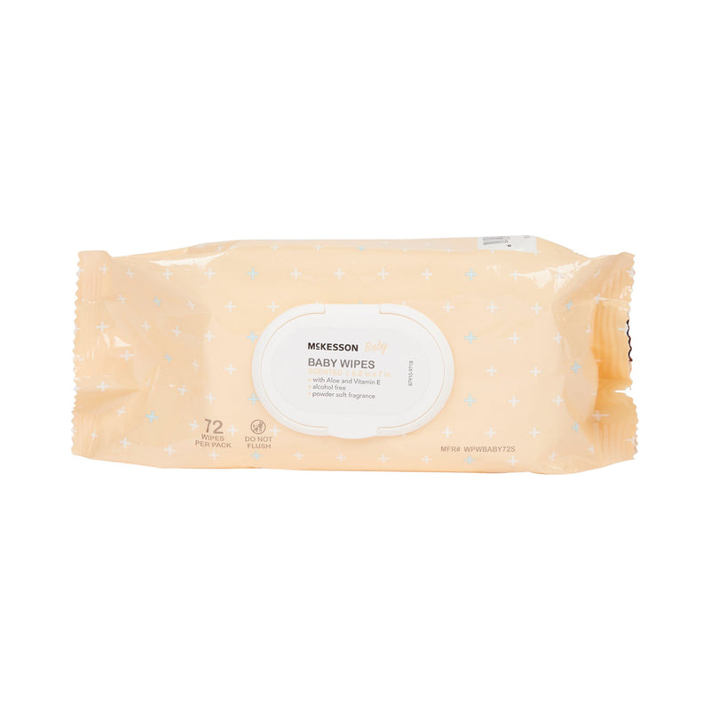 McKesson Powder Soft Scent Baby Wipe, Soft Pack