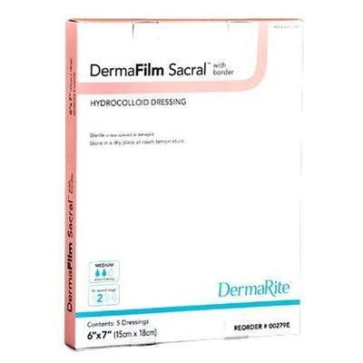 DermaFilm® Hydrocolloid Dressing, 6 x 7 Inch Sacral