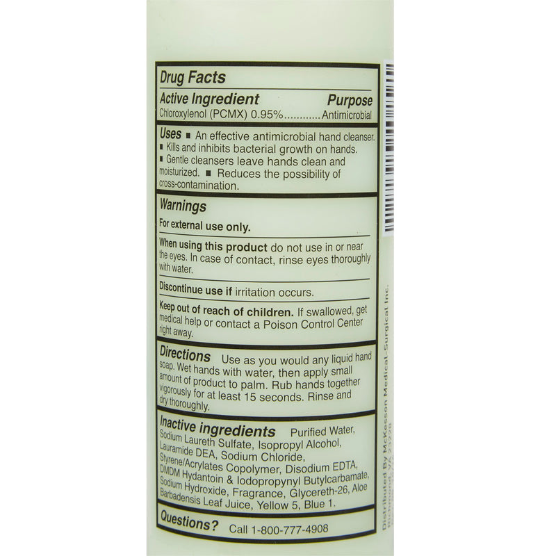 McKesson Antimicrobial Lotion Soap, Herbal Scent, With Aloe, 8-oz Bottle