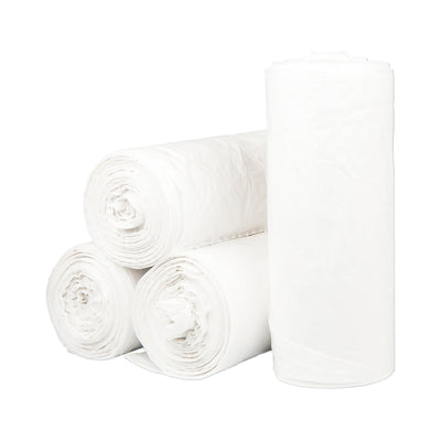 McKesson Extra Heavy Duty White Trash Bags, 30 gal, 0.8 Mil