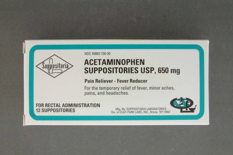 Suppositoria Acetaminophen Pain Relief Rectal Suppositories