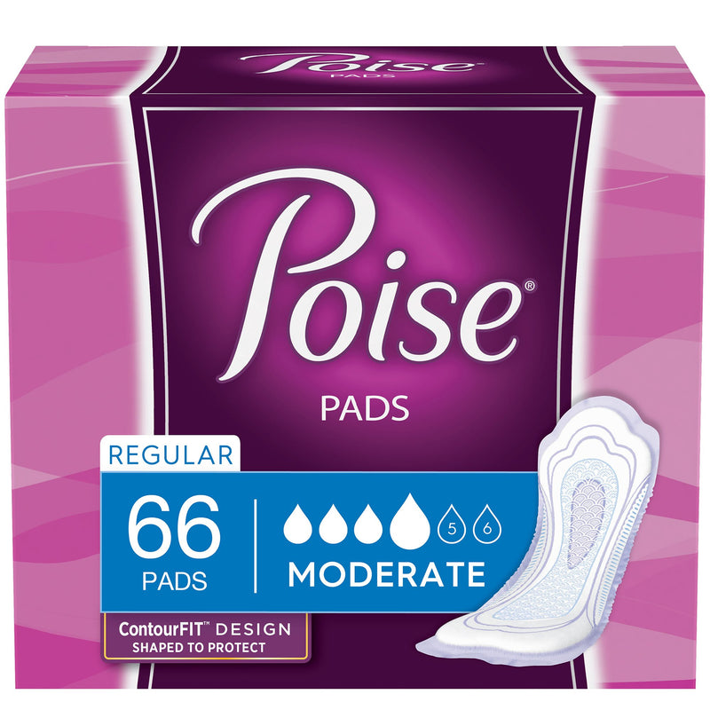 Poise® Moderate Bladder Control Pad, Regular Length