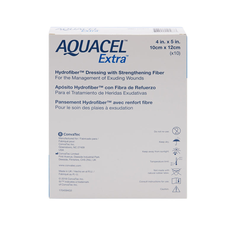 Aquacel® Extra™ Hydrofiber Dressing, 4 x 5 Inch