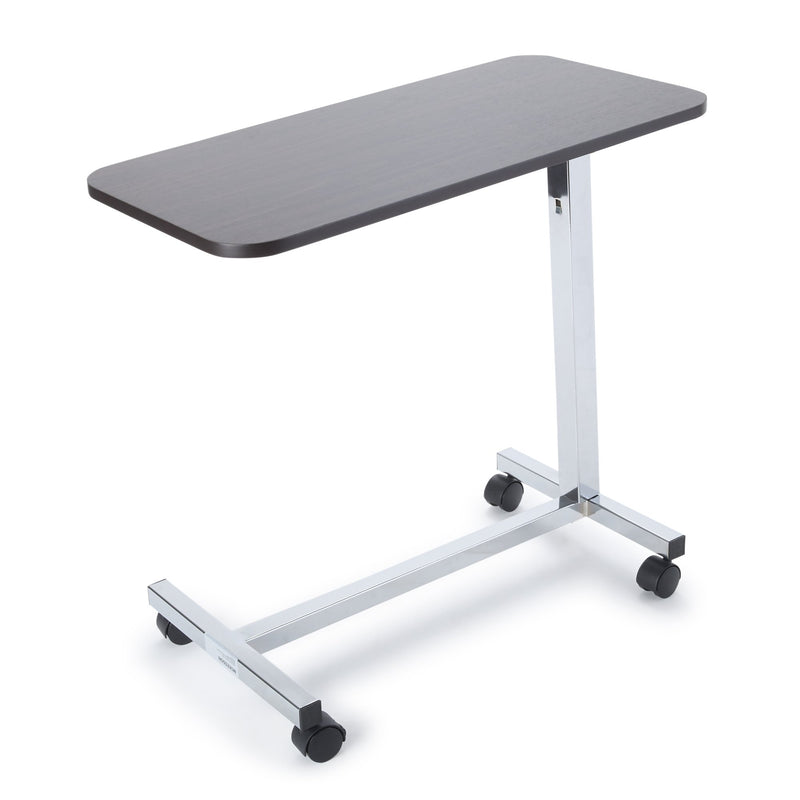 McKesson Overbed Table, Non-Tilt, Spring-Assisted Lift, 28-1/4" to 43-1/4" Height Range