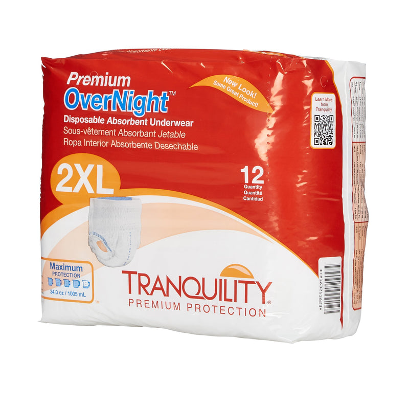 Tranquility® Premium OverNight™ Absorbent Underwear, Extra Extra Large