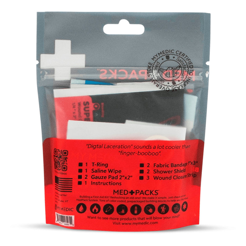 My Medic Med Packs First Aid Kit for Finger Cuts - Emergency Supplies in Portable Pouch