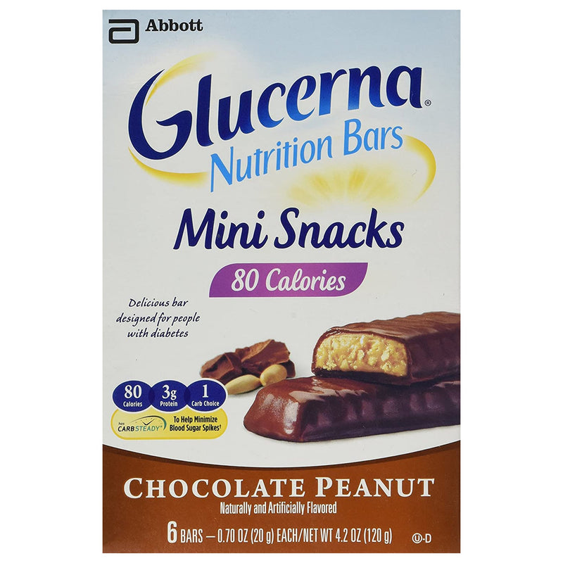 Glucerna® Mini Treats Chocolate Peanut Nutrition Bar, 20 Gram Packets