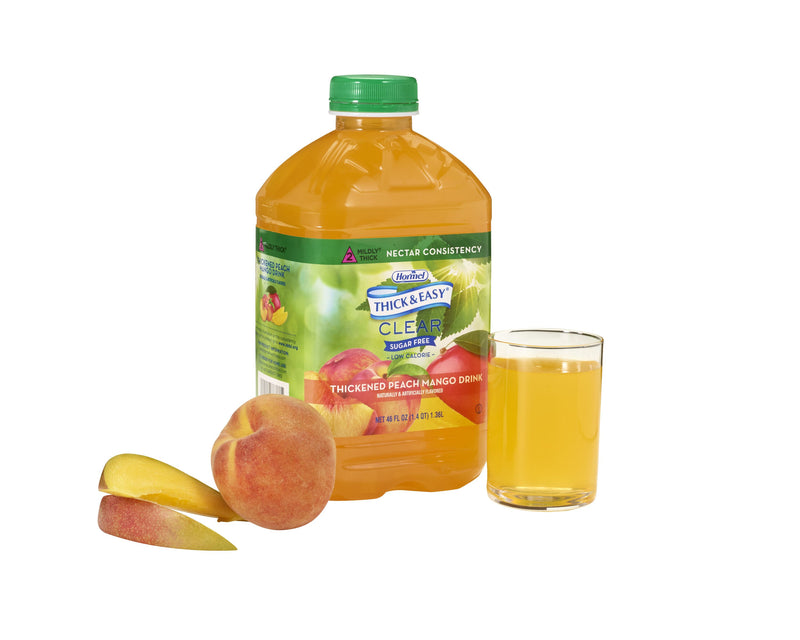 Thick & Easy® Sugar Free Nectar Consistency Peach Mango Thickened Beverage, 46-ounce Bottle