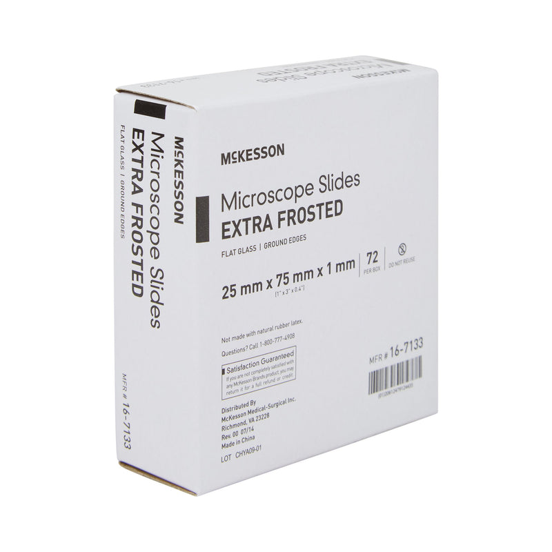 McKesson Glass Microscope Slide, 1 x 3 Inch x 1 mm