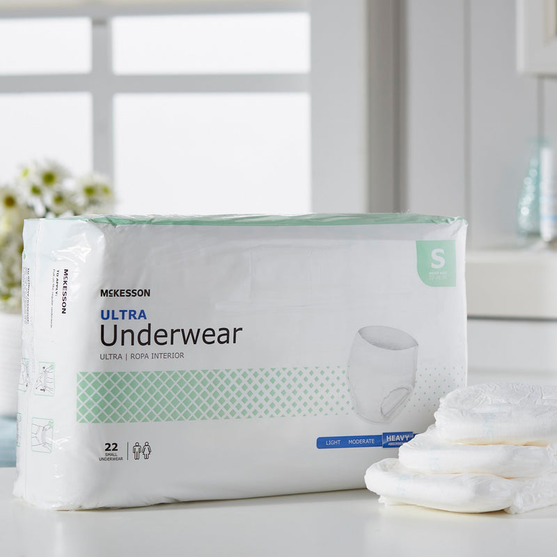 McKesson Ultra Heavy Absorbent Underwear, Small