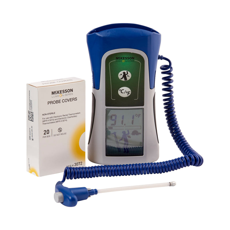 McKesson LUMEON Digital Stick Thermometer, Oral, Rectal, Axillary