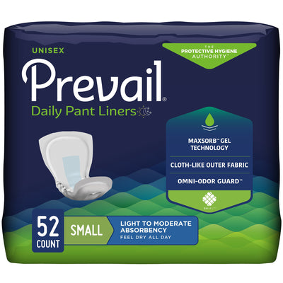 Prevail® Daily Pant Liners Light to Moderate Bladder Control Pad, 12½-Inch Length