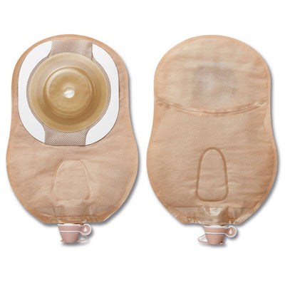 CeraPlus™ One-Piece Drainable Beige Urostomy Pouch, 9 Inch Length, 7/8 Inch Stoma