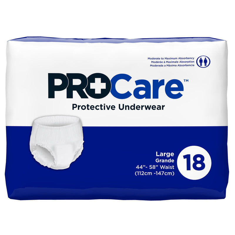 ProCare™ Moderate to Maximum Absorbent Underwear, Large