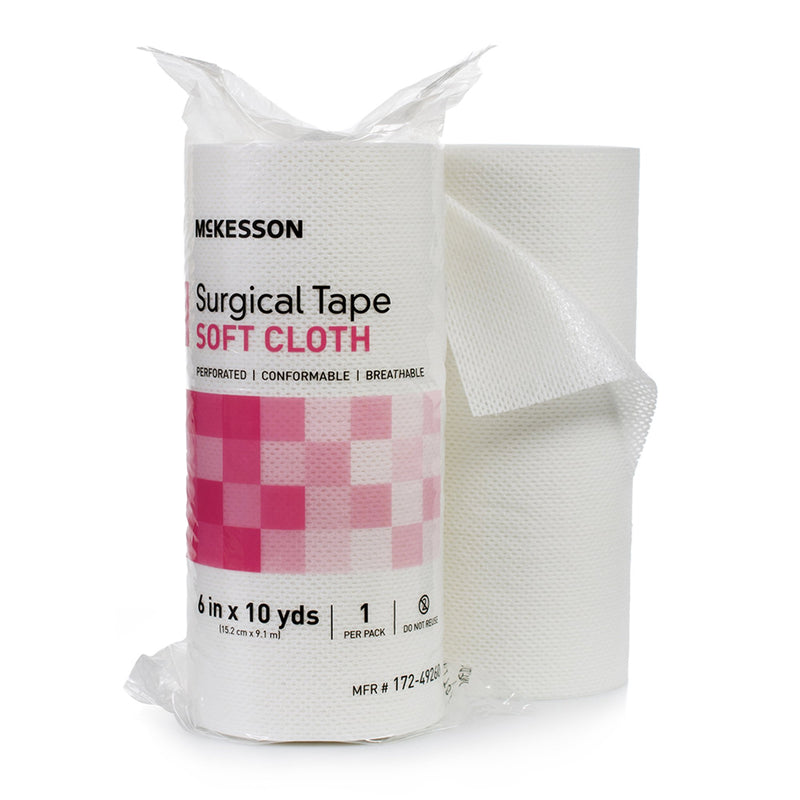 McKesson Cloth Medical Tape, 6 Inch x 10 Yard, White