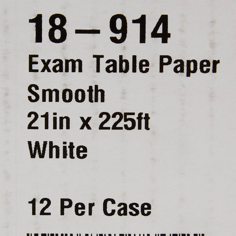 McKesson Smooth Table Paper, 21 Inch x 225 Foot, White