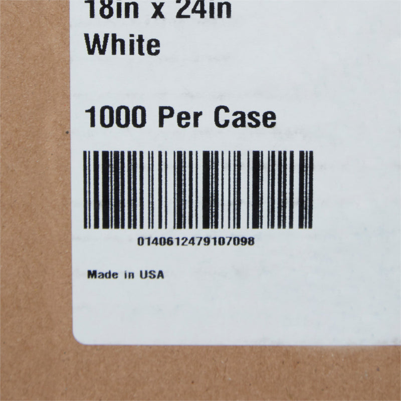 McKesson Crepe Scale Liner Paper, 18 Inch x 24 Inch, White