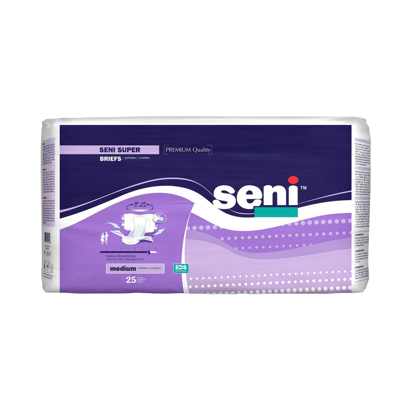 Seni® Super Heavy Absorbency Incontinence Brief, Medium